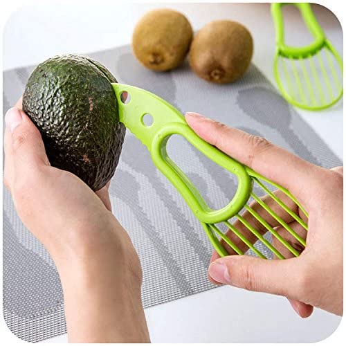 3-in-1 Avocado Slicer Shea Corer Butter Fruit Peeler Cutter Pulp Separator