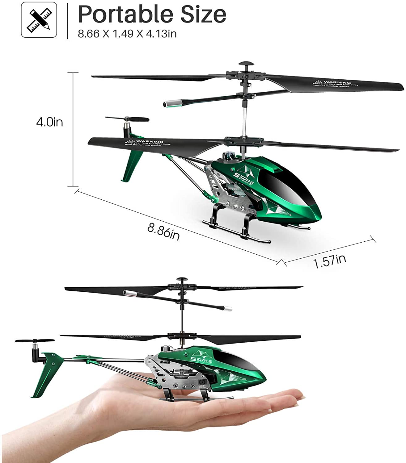 REMOTE CONTROL HELICOPTER, S107H-E AIRCRAFT WITH ALTITUDE HOLD