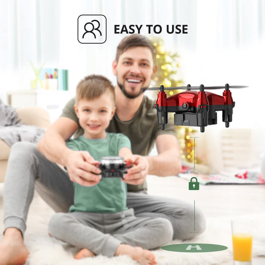 MINI DRONE FOR KIDS BEGINNERS, EASY POCKET RC QUADCOPTER WITH ALTITUDE HOLD