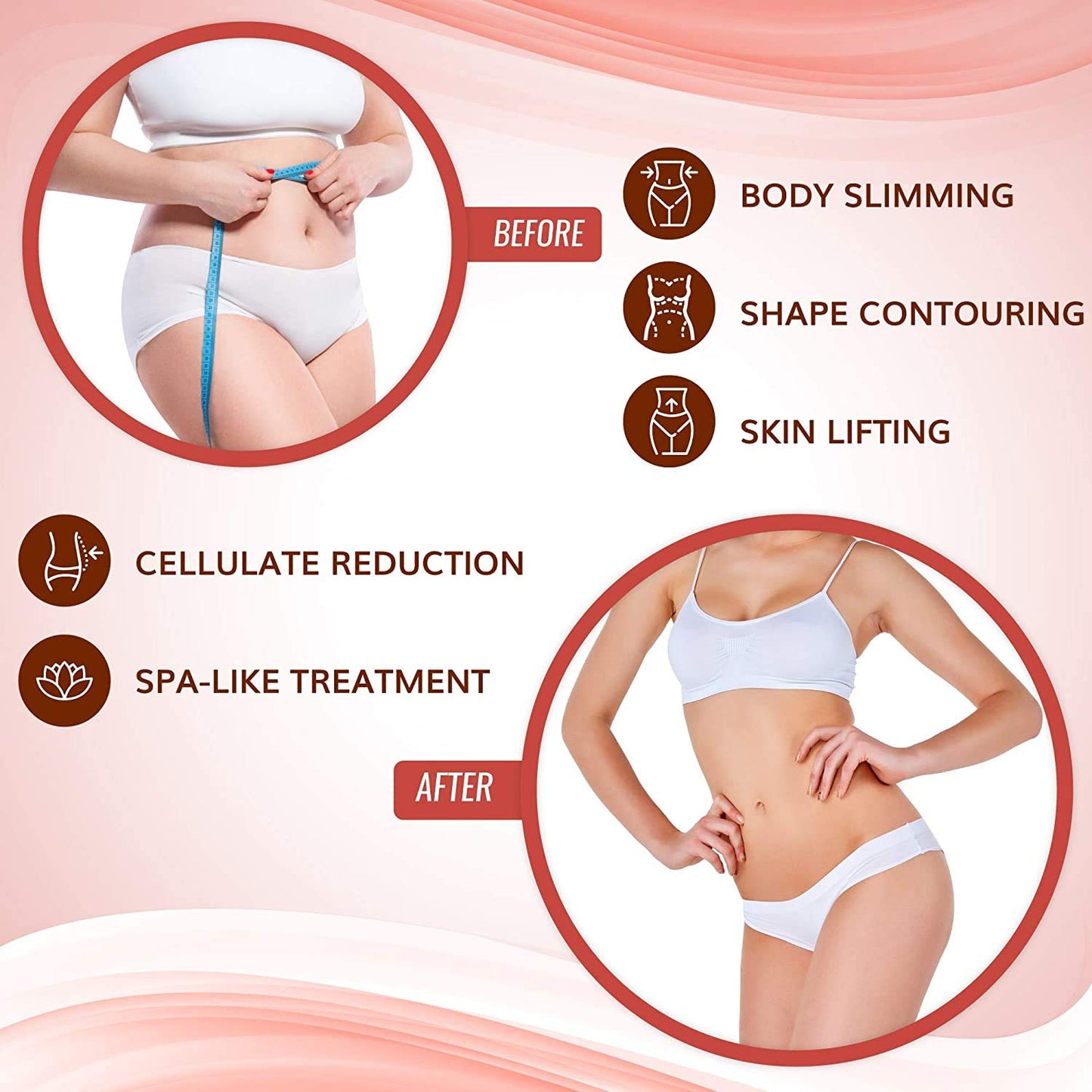 All Natural Contouring Body Applicator Tummy Sculpting Wrap for Definition