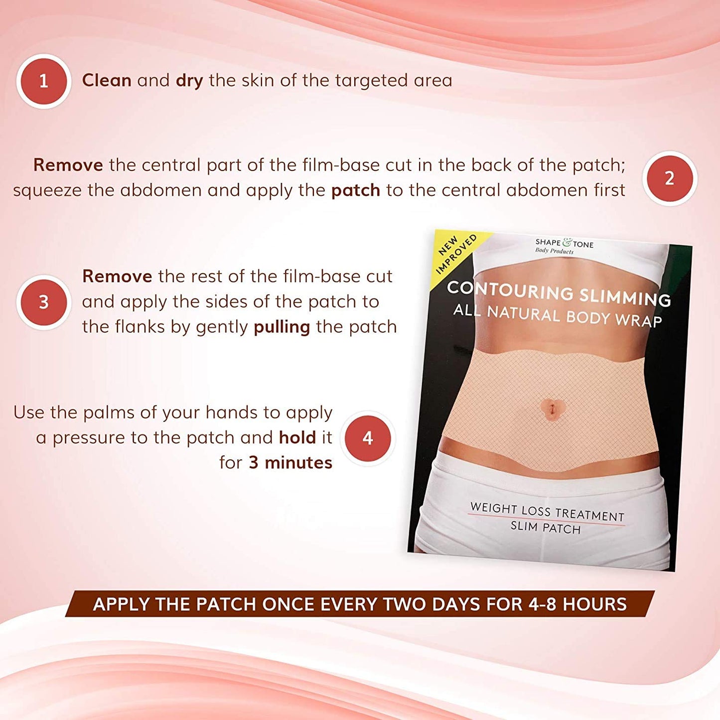 All Natural Contouring Body Applicator Tummy Sculpting Wrap for Definition