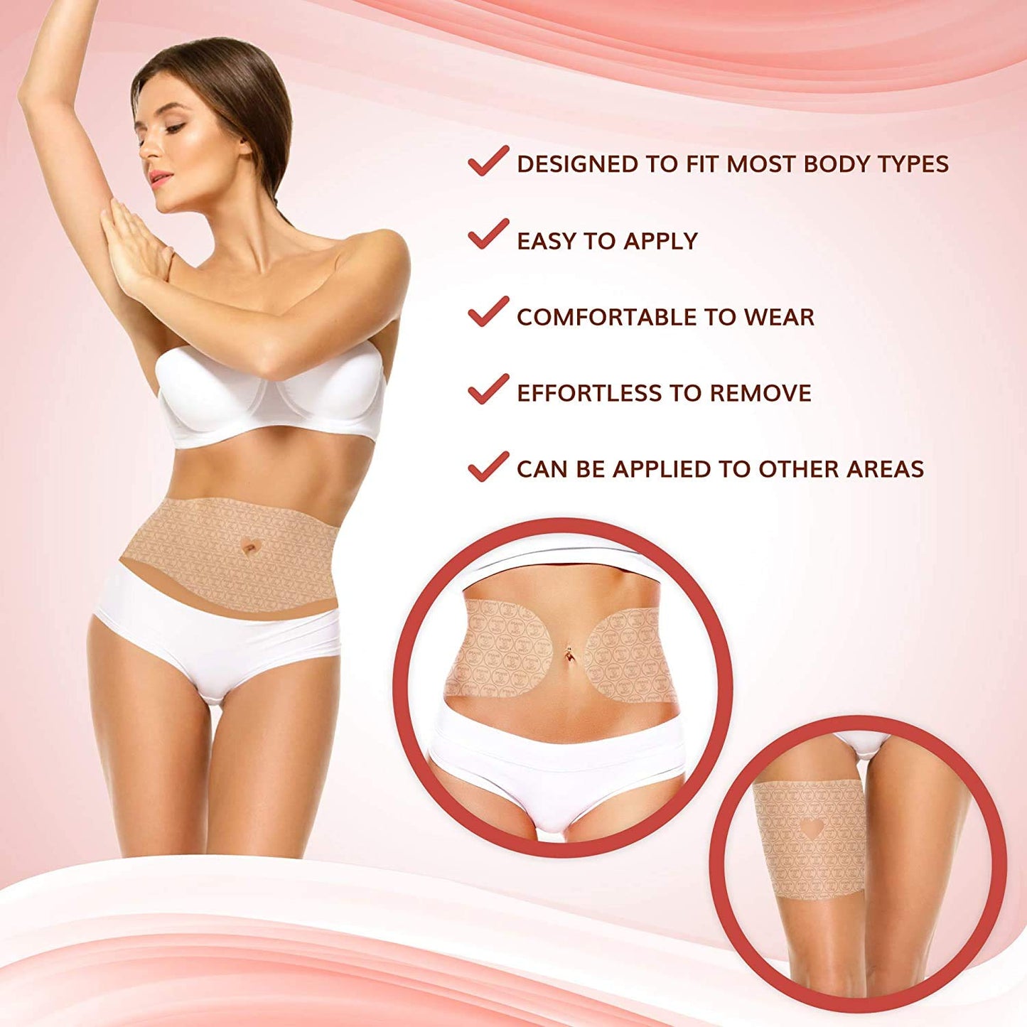 All Natural Contouring Body Applicator Tummy Sculpting Wrap for Definition