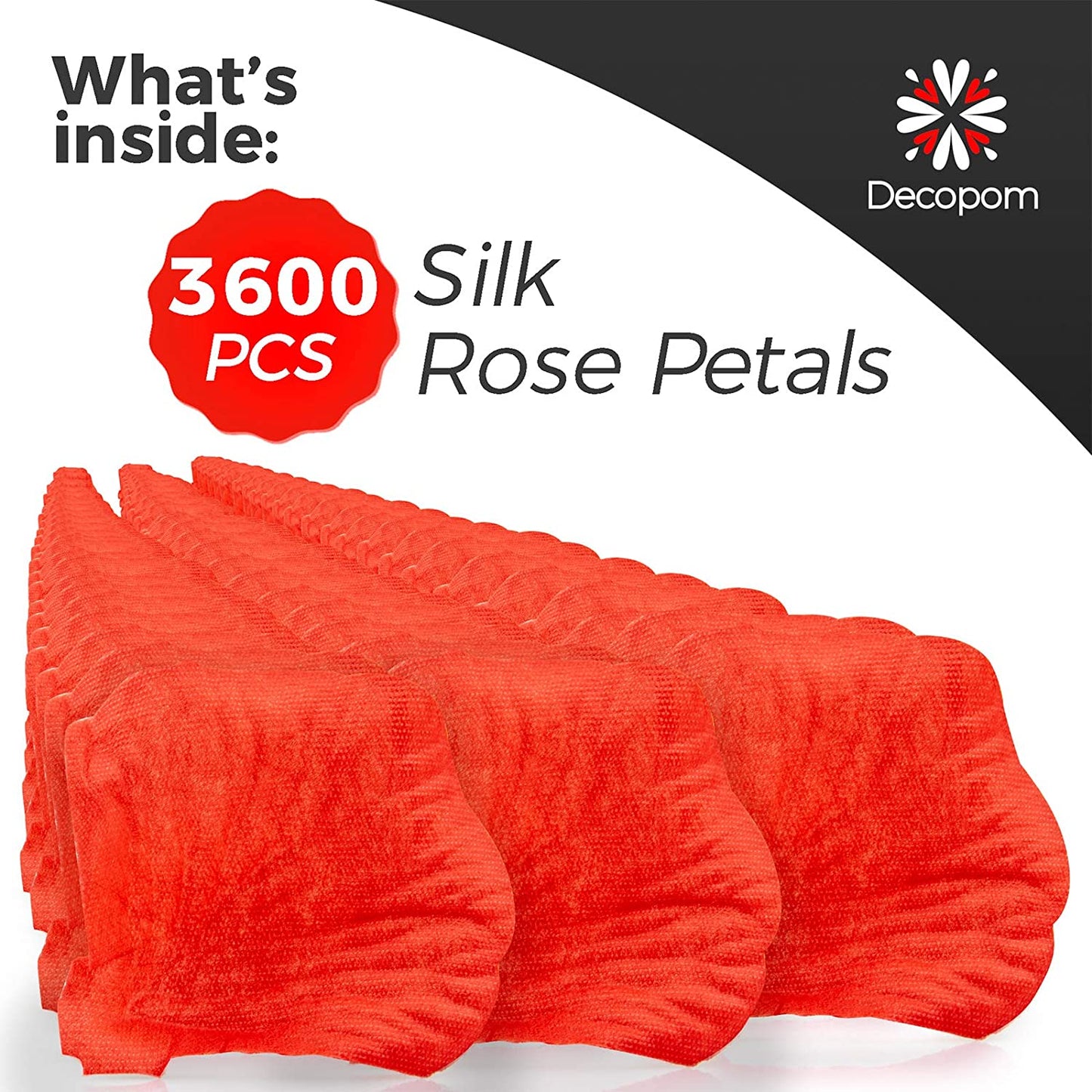 Red Rose Petals for Romantic Night - 3600 Set