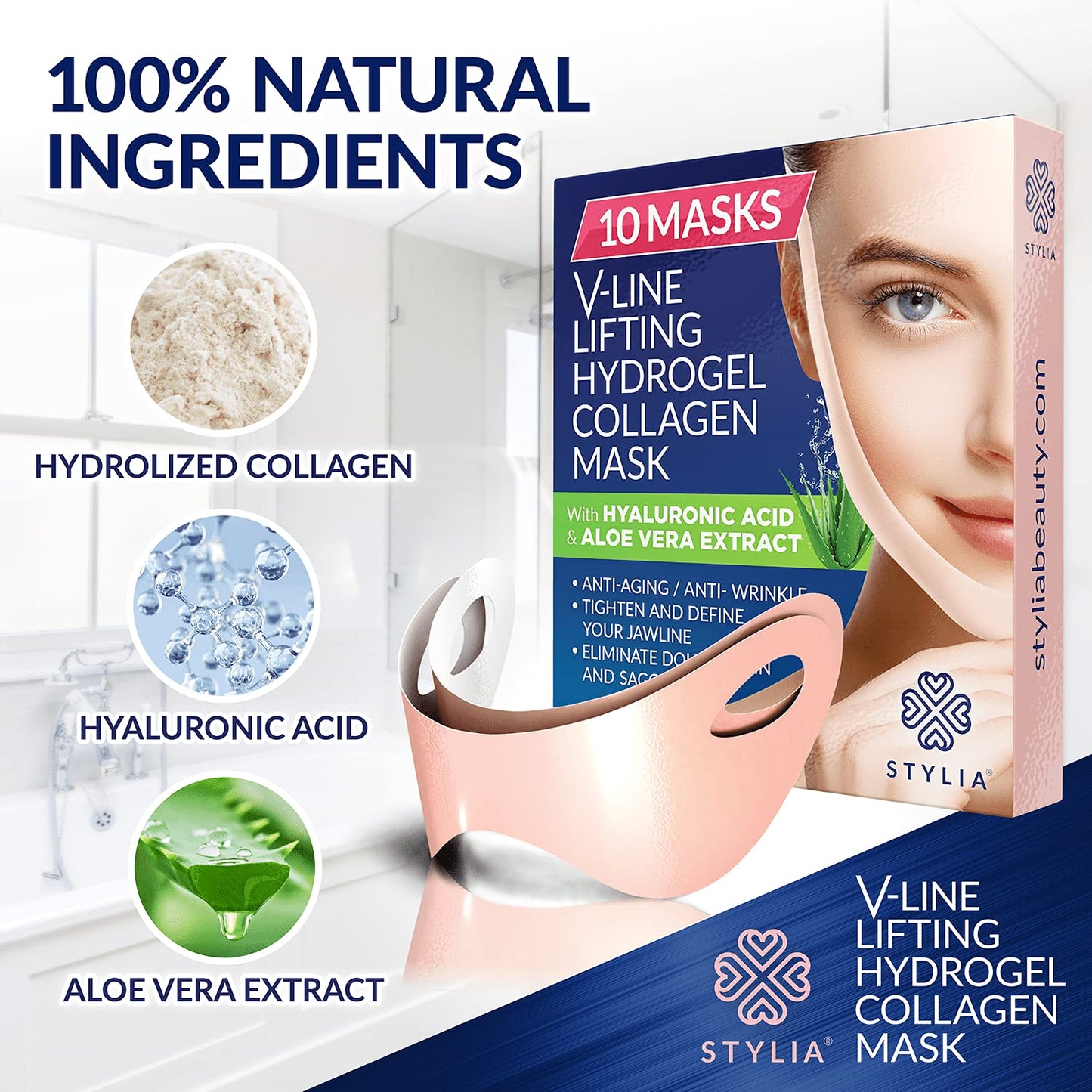 Shaping Face Masks – Lifting Hydrogel Collagen Mask with Aloe Vera