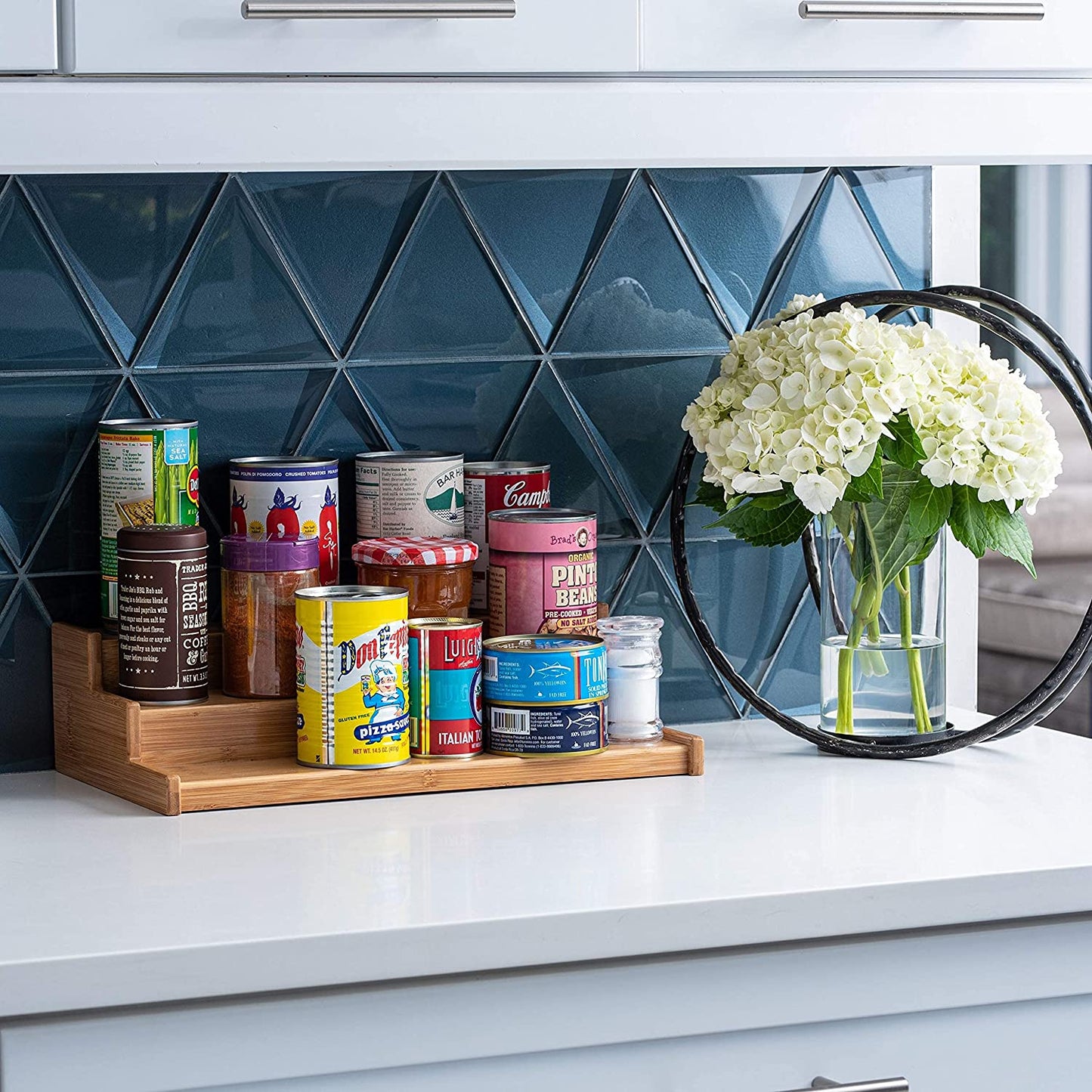 Bamboo 3-Tier Spice Rack Countertop Organizer