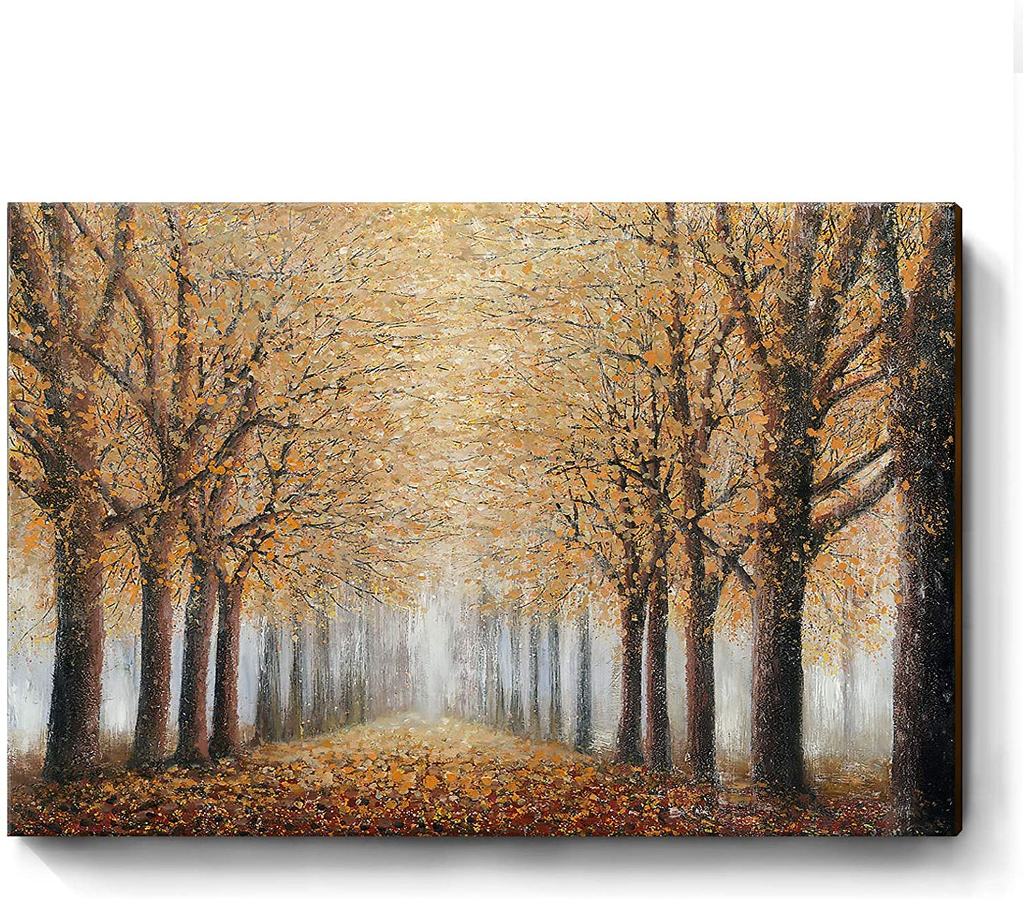 Tree Wall Art for Living Room Hand-Painted Forest