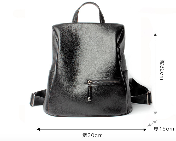 Genuine Leather Women Backpack