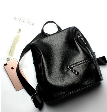 Genuine Leather Women Backpack