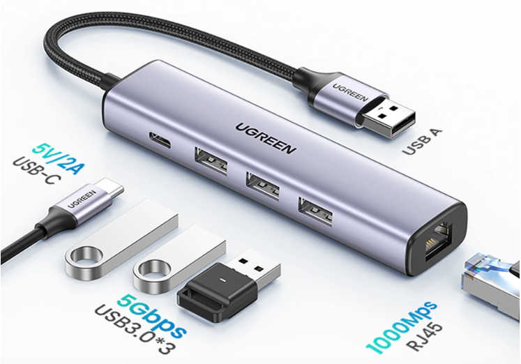 USB Ethernet HUB for Computer Laptop