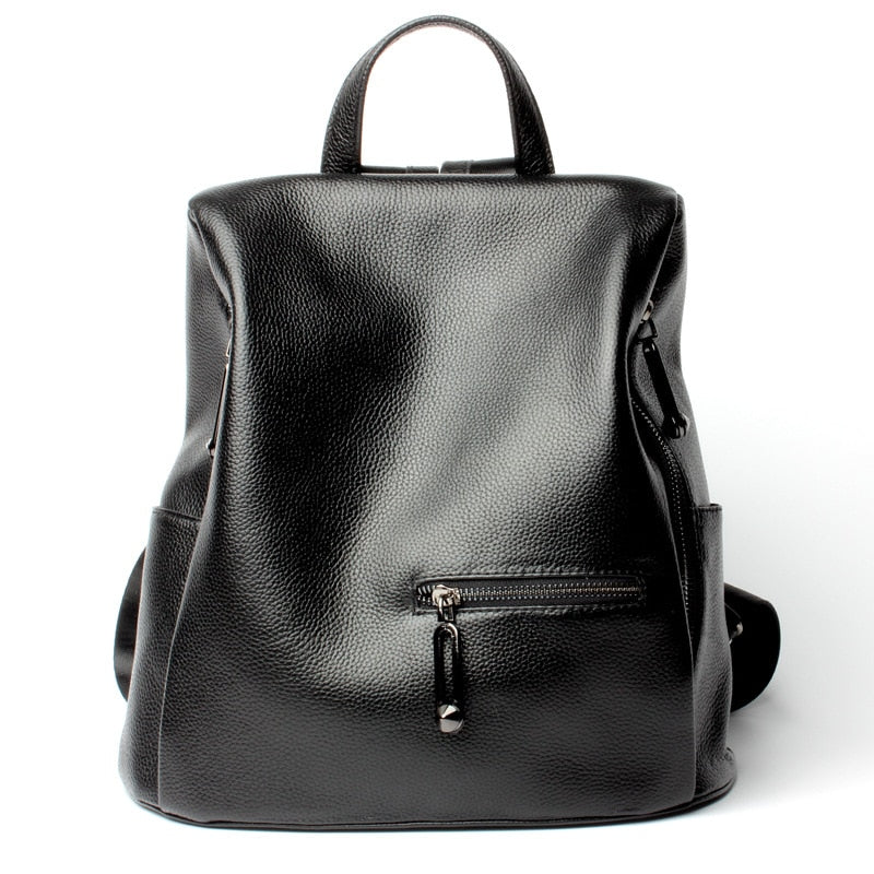 Genuine Leather Women Backpack