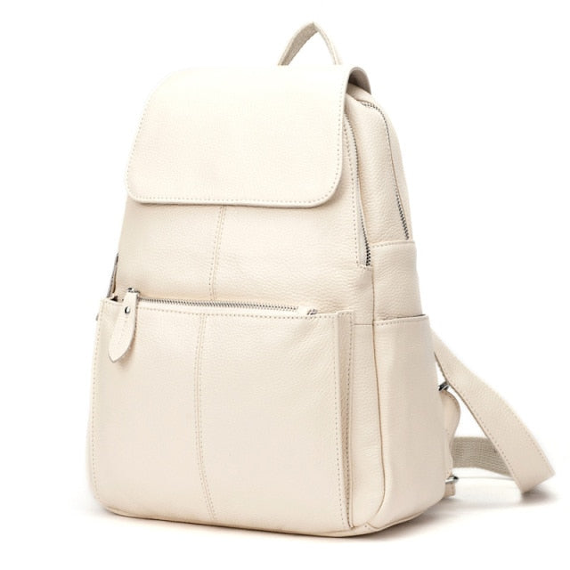 High Quality Zency  Soft Genuine Leather Backpack