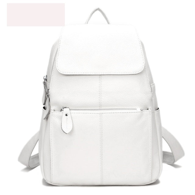 High Quality Zency  Soft Genuine Leather Backpack