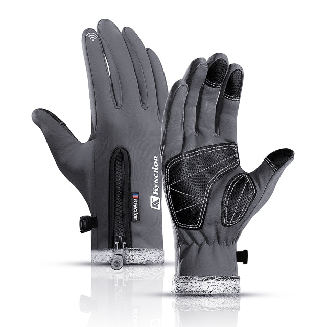 Winter Touchscreen Gloves with Adjustable Zipper