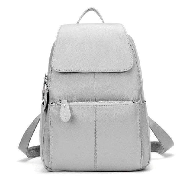 High Quality Zency  Soft Genuine Leather Backpack