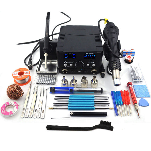 The 2 in 1 Digital ESD Hot Air Gun Soldering Station 