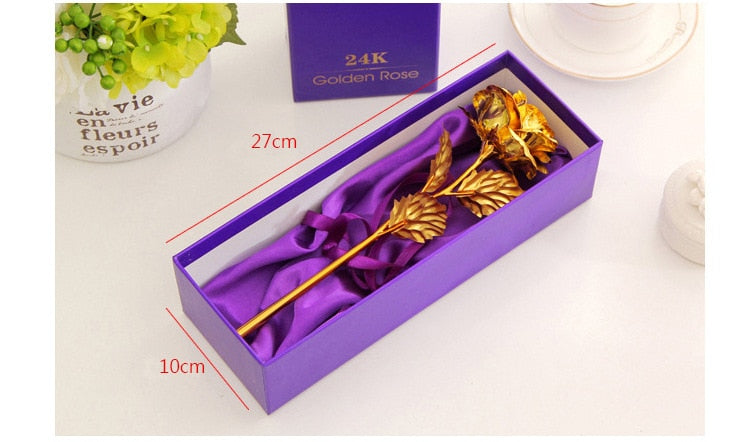 Valentines Gift Golden Flower