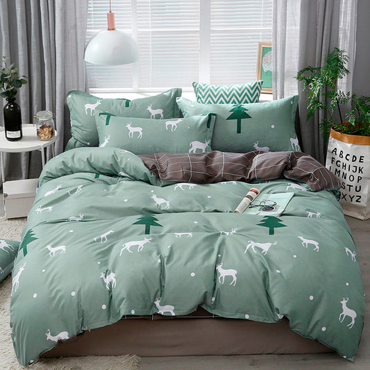 Kitty Duvet Cover Pillow Case Bed Sheet