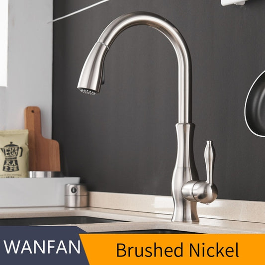 Kitchen Faucets with a Single Hole Handle and a Swivel Degree