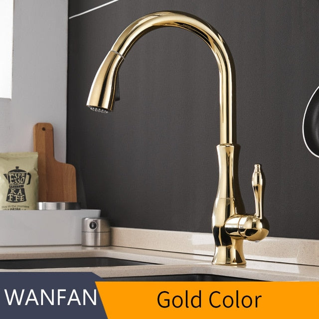 Kitchen Faucets with a Single Hole Handle and a Swivel Degree