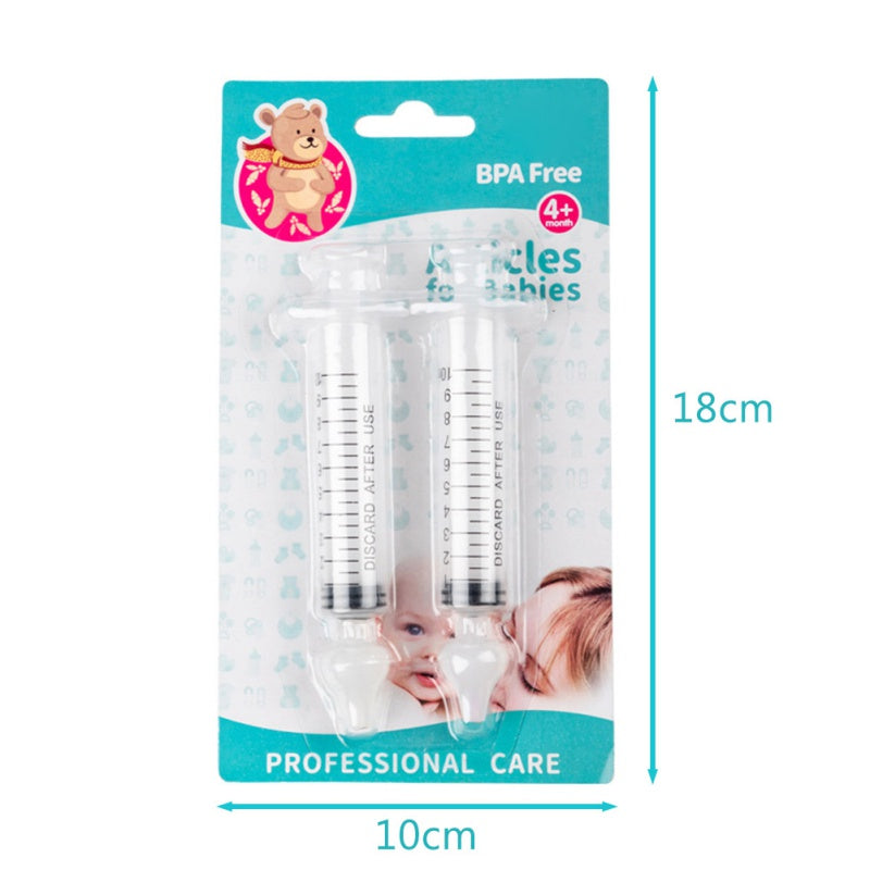 2 Pcs Baby Nose Clean Needle Tube