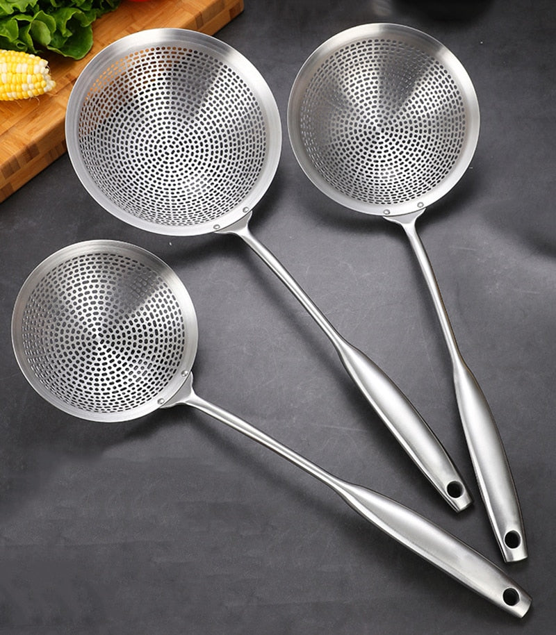 Skimmer Strainer Colander with Long Handle