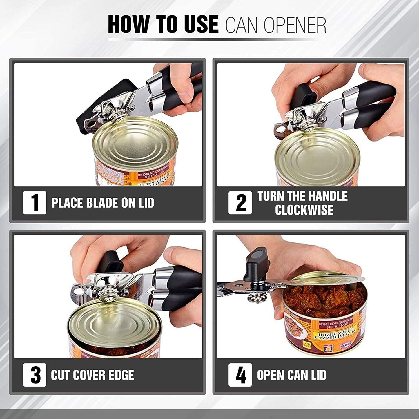 Ergonomic Manual Can Opener