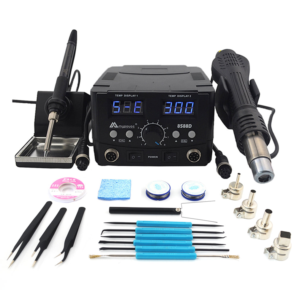 The 2 in 1 Digital ESD Hot Air Gun Soldering Station 