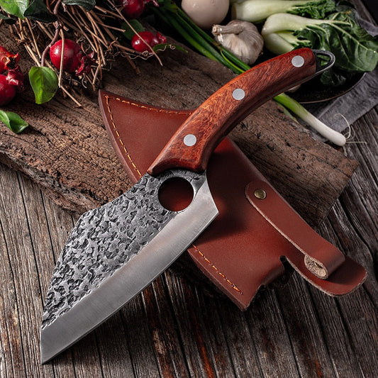 Stainless Steel Hammer Pattern Chef Knife