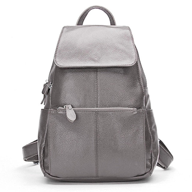 High Quality Zency  Soft Genuine Leather Backpack