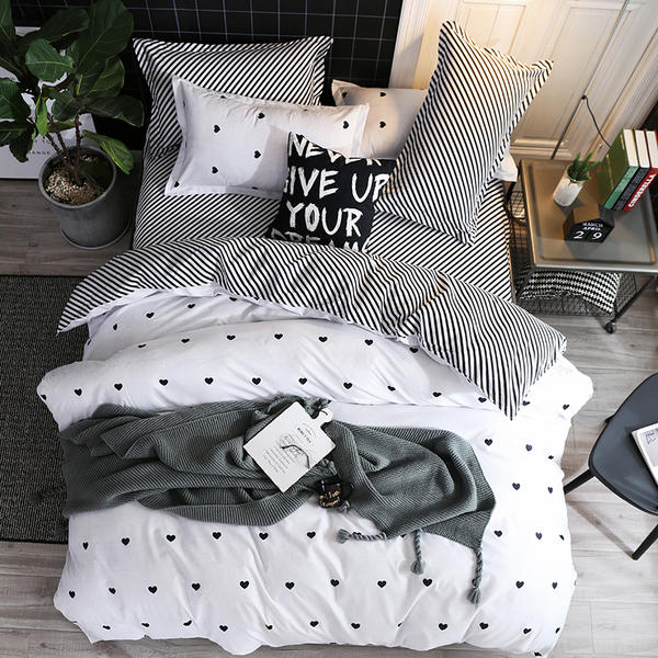 Kitty Duvet Cover Pillow Case Bed Sheet