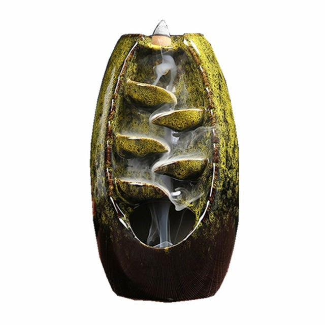 MOUNTAIN RIVER HANDICRAFT INCENSE HOLDER CERAMIC