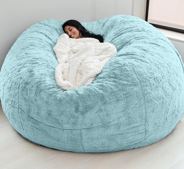 Giant Bean Bag Fur with 400L Filler 7FT 183cm