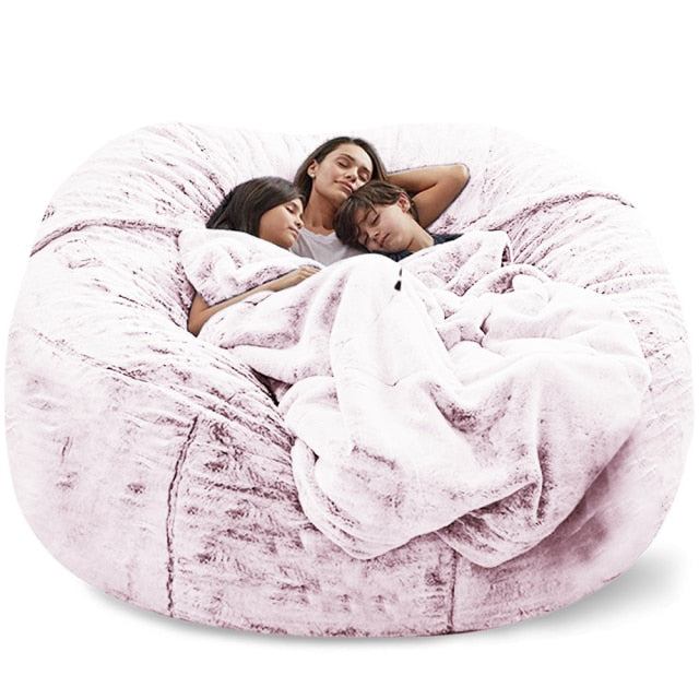 Giant Bean Bag Fur with 400L Filler 7FT 183cm