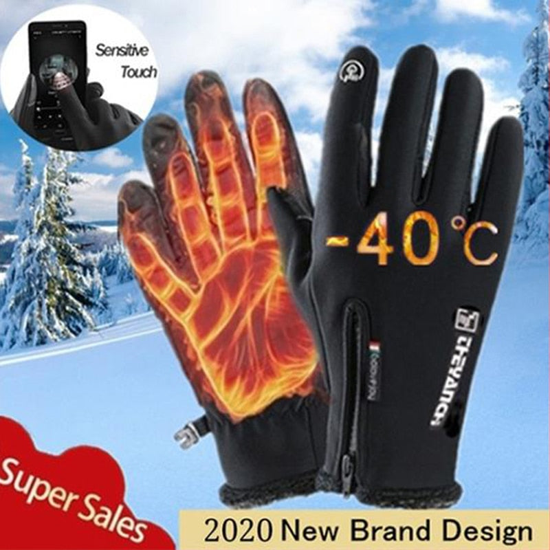 Moto Touch Screen Motorbike Racing Riding Gloves Winter Motorcycle Gloves