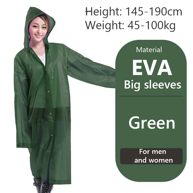 Women's Men's Impermeable Thickened Waterproof Raincoat