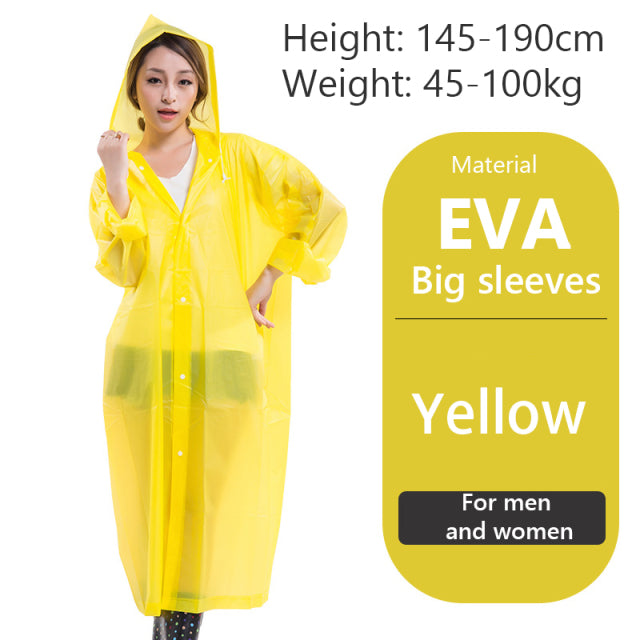 Women's Men's Impermeable Thickened Waterproof Raincoat