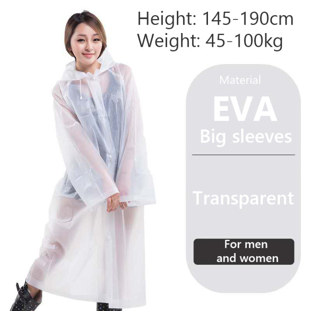 Women's Men's Impermeable Thickened Waterproof Raincoat