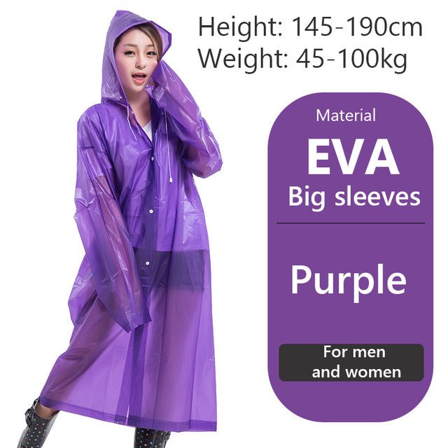 Women's Men's Impermeable Thickened Waterproof Raincoat