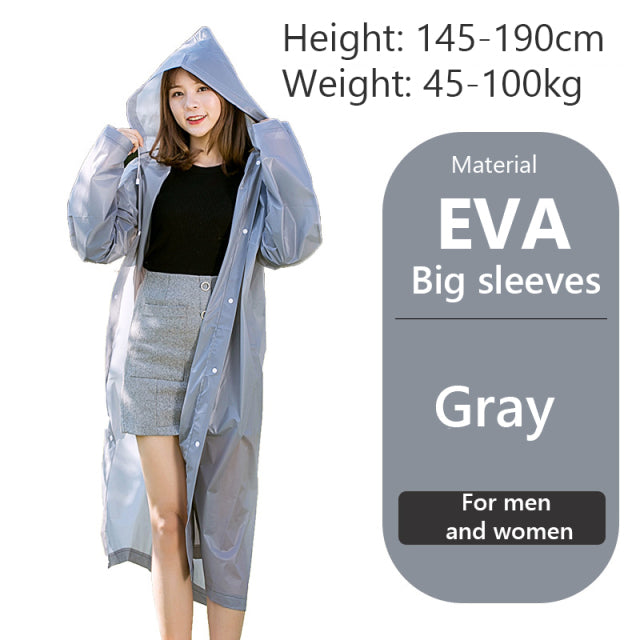 Women's Men's Impermeable Thickened Waterproof Raincoat