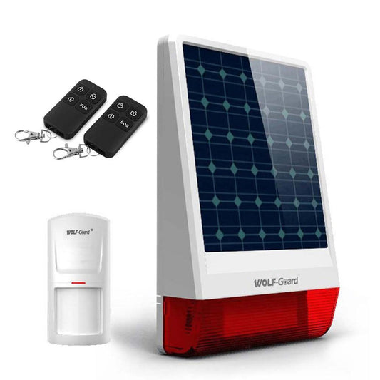 WOLF-GUARD WIRELESS WEATHER-PROOF SOLAR SIREN OUTDOOR