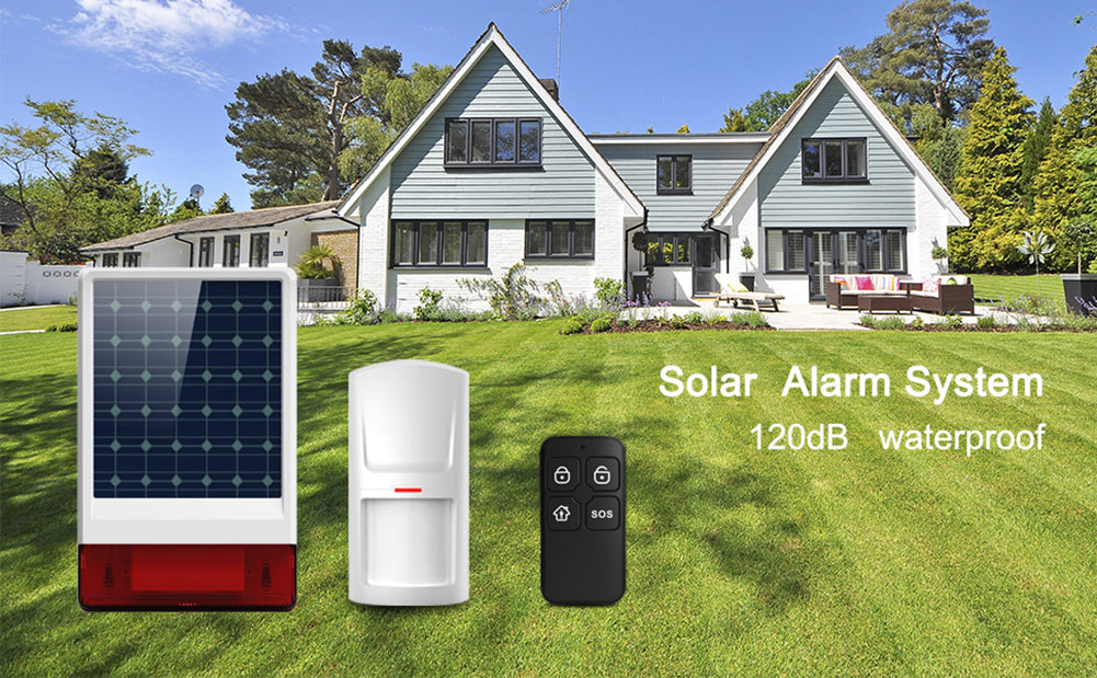 WOLF-GUARD WIRELESS WEATHER-PROOF SOLAR SIREN OUTDOOR