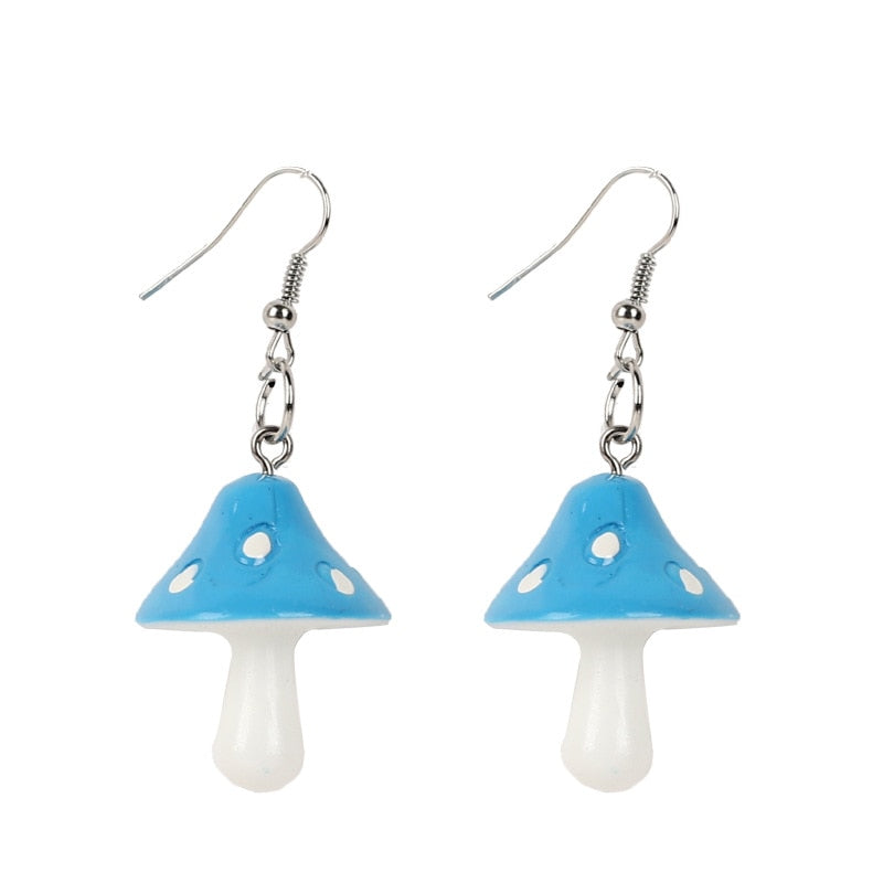 Acrylic Long Mushroom Earrings