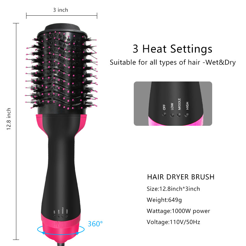 Multifunctional One Step Hair Dryer and Styler