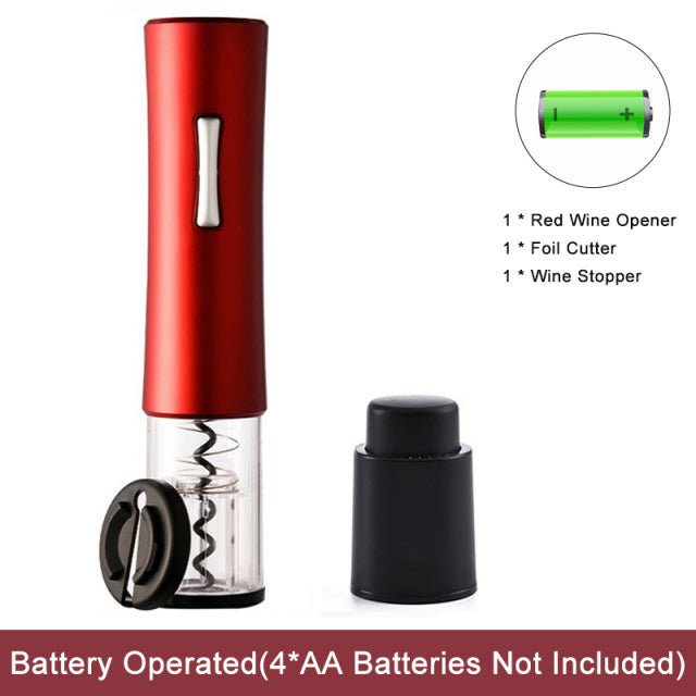 Electric Automatic Bottle Opener for Red Wine Foil Cutter 