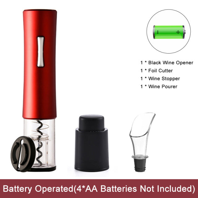 Electric Automatic Bottle Opener for Red Wine Foil Cutter 