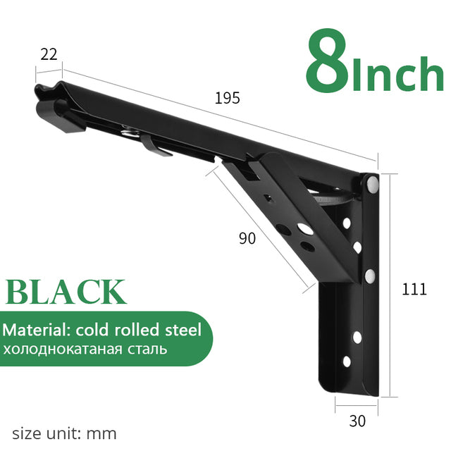 Adjustable Folding Triangle Bracket Shelf Support