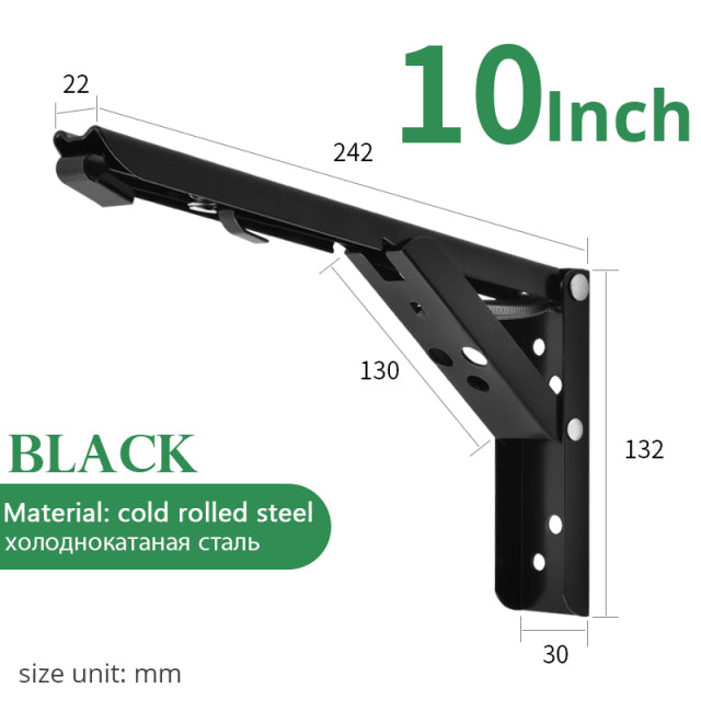 Adjustable Folding Triangle Bracket Shelf Support