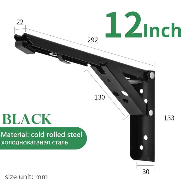 Adjustable Folding Triangle Bracket Shelf Support