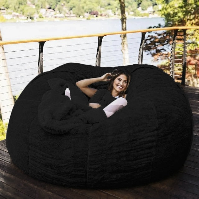 Giant Bean Bag Fur with 400L Filler 7FT 183cm