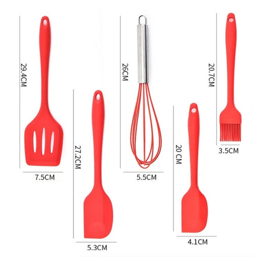 Silicone Cooking Utensils Heat Resistant Kitchen Non-Stick with Storage Box